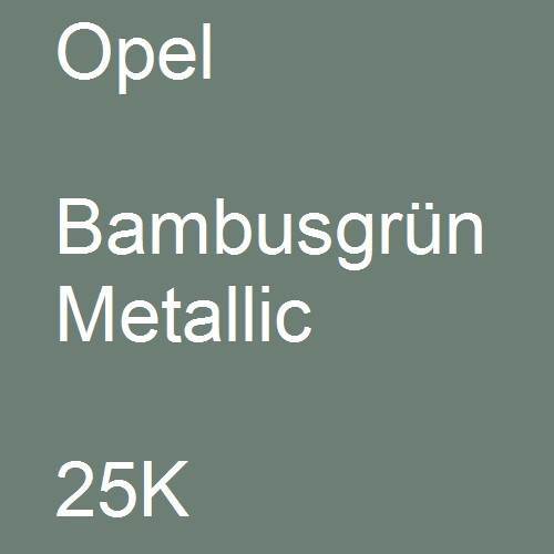 Opel, Bambusgrün Metallic, 25K.